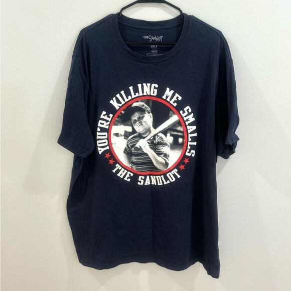 Men’s navy The Sandlot “You’re Killin Me Smalls” baseball tshirt size 2XLT - Picture 1 of 4